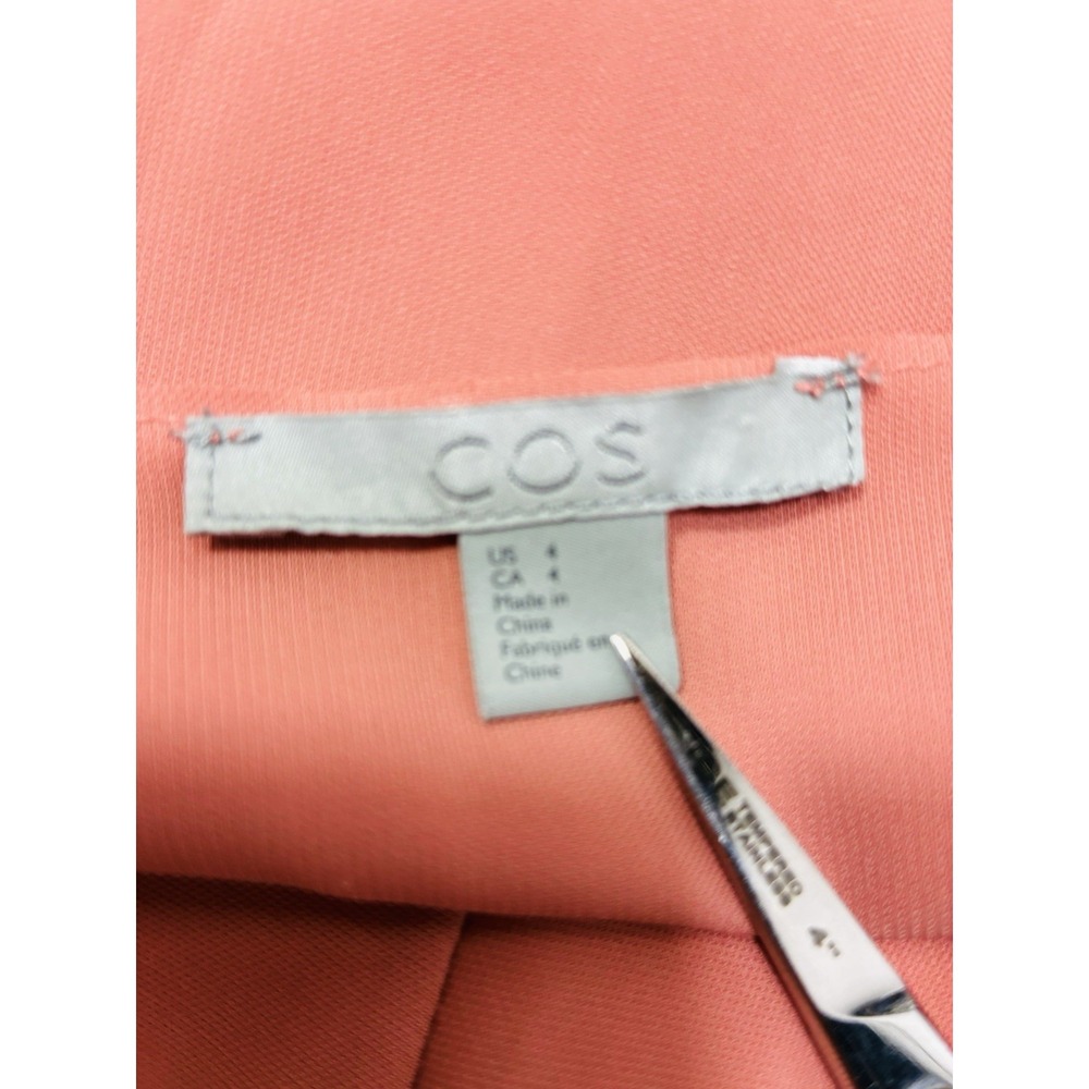 COS Womens Tunic‎ Top Mauve Pink Size 4 High Low Dressy Casual Blouse Office - Picture 6 of 11
